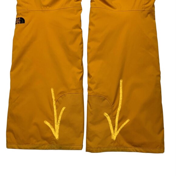 The North Face Womens Freedom Insulated Pant L Timber Tan Snow Pants Snowboard - Picture 11 of 12